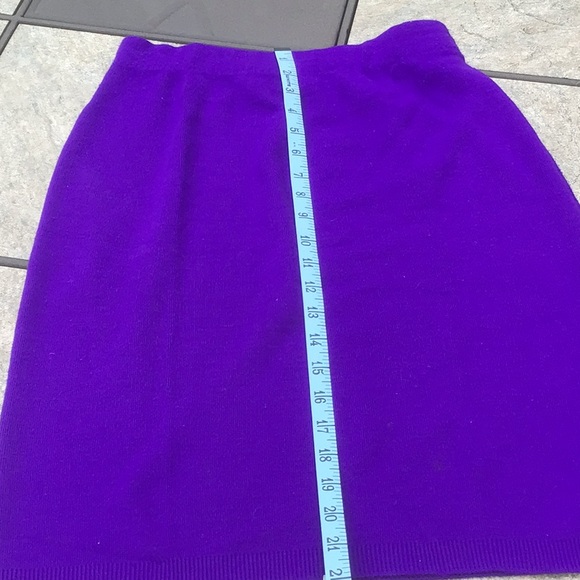 Vintage purple knit skirt - Picture 5 of 6